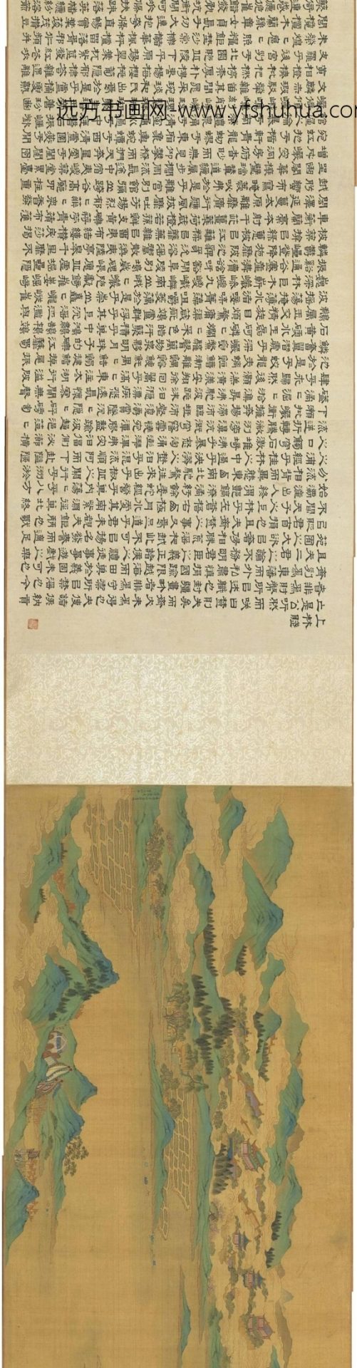 上林图卷.传明.仇英绘.绢本设色.65952X2154像素.故画001595-00000.台北故宫博物院藏_1