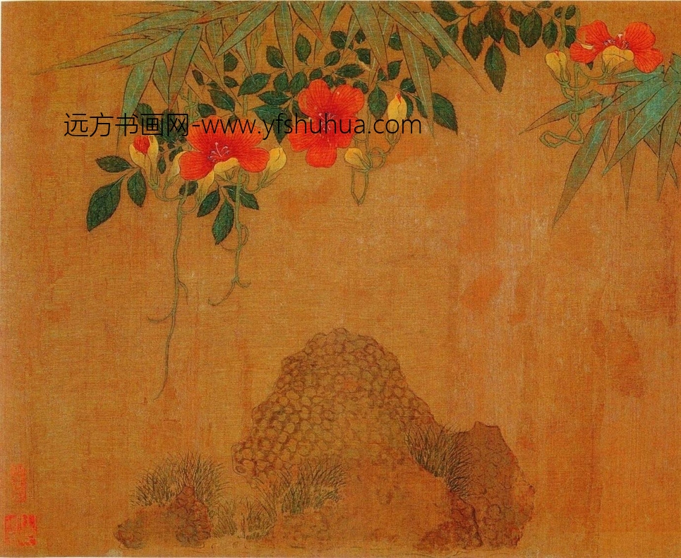 五代十国_黄居寀_花卉写生图册_17