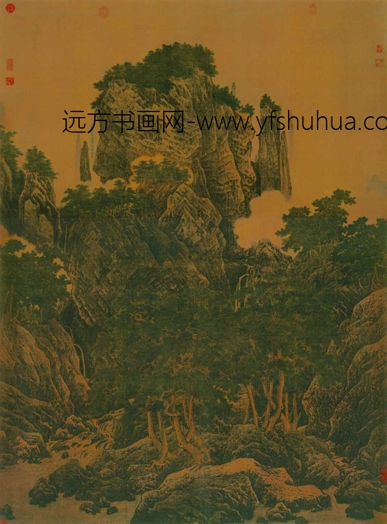 北宋 李唐 万壑松风图 绢本187.5x138台北