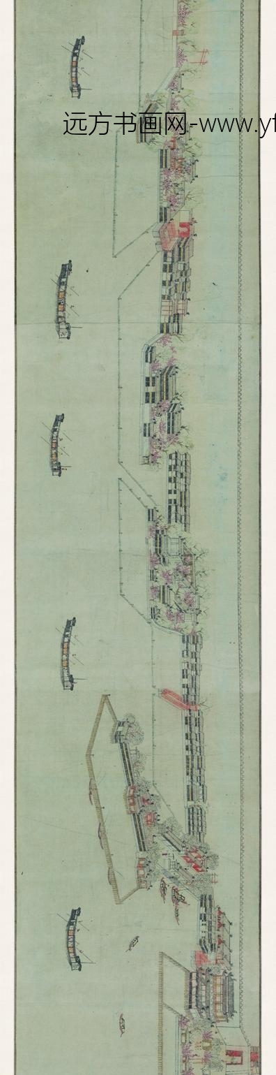 北宋 李嵩 西湖清趣图卷(一版)绢本32.9x1581.1 _2