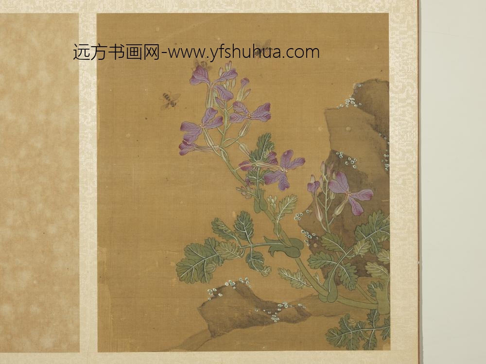 宋钱选写生图册 花草蜜蜂