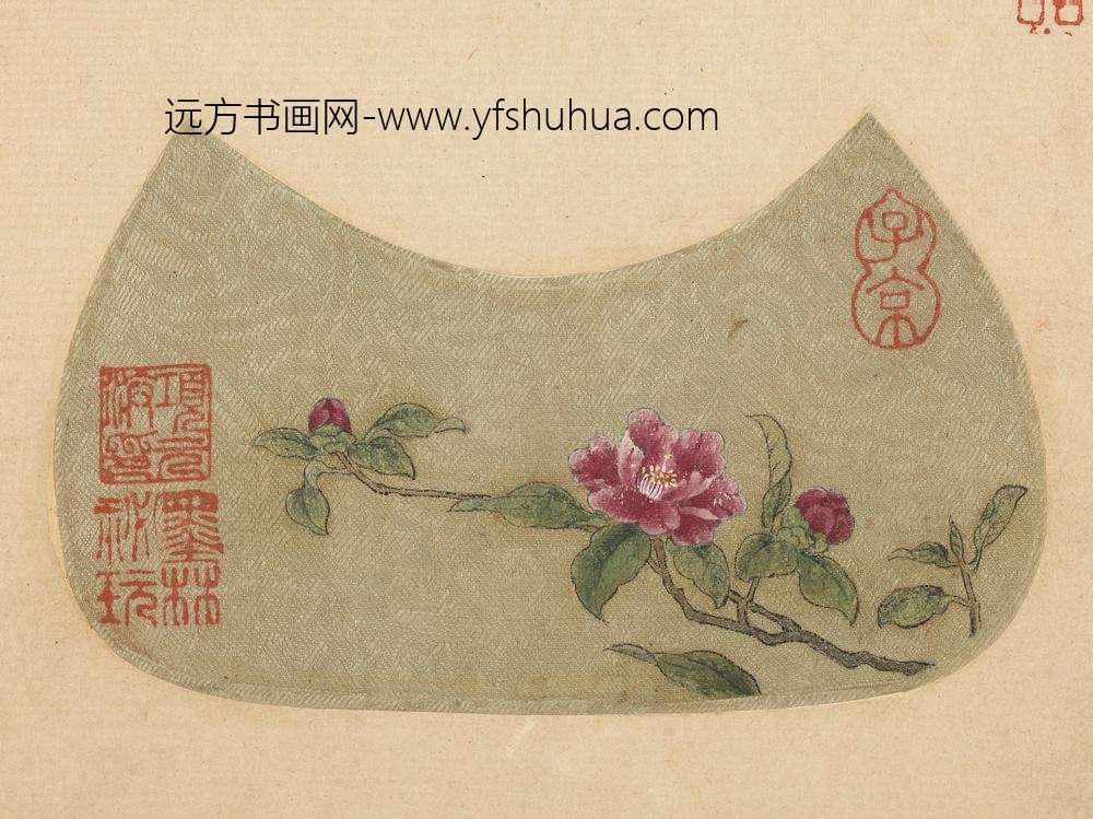 马远 小品册 茶花