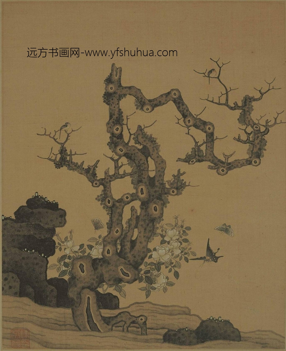 明_陈洪绶_花鸟册(谢稚柳题跋本)_7