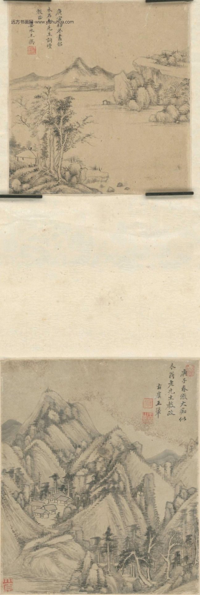 清-王翚仿黄子久山水轴-新00152051