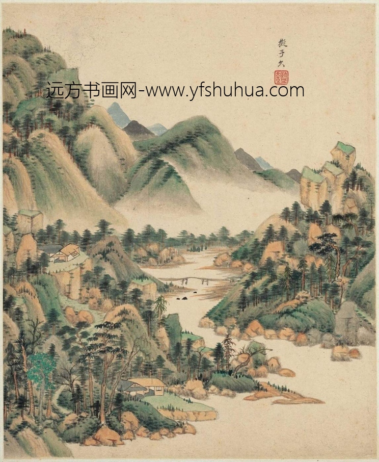 清_王鉴_仿古山水八开_3