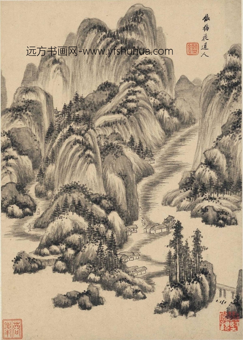 清_王鉴_仿古山水册二_14