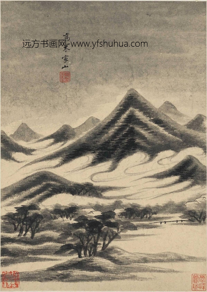 清_王鉴_仿古山水册二_17