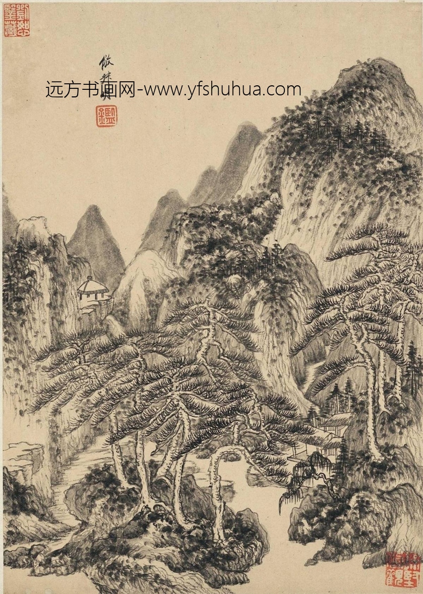 清_王鉴_仿古山水册二_18