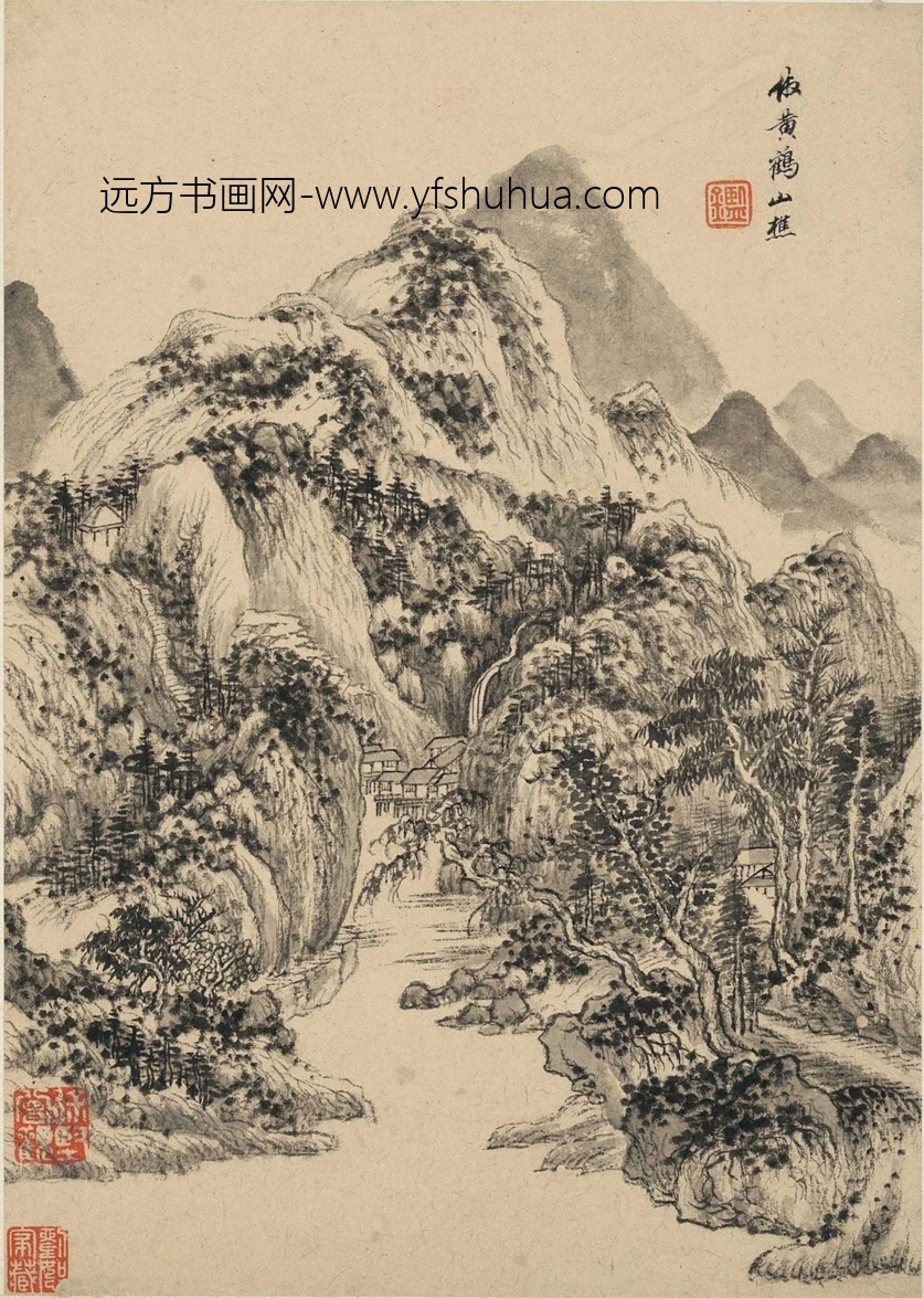 清_王鉴_仿古山水册二_4