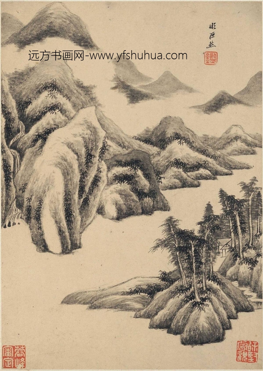 清_王鉴_仿古山水册二_5