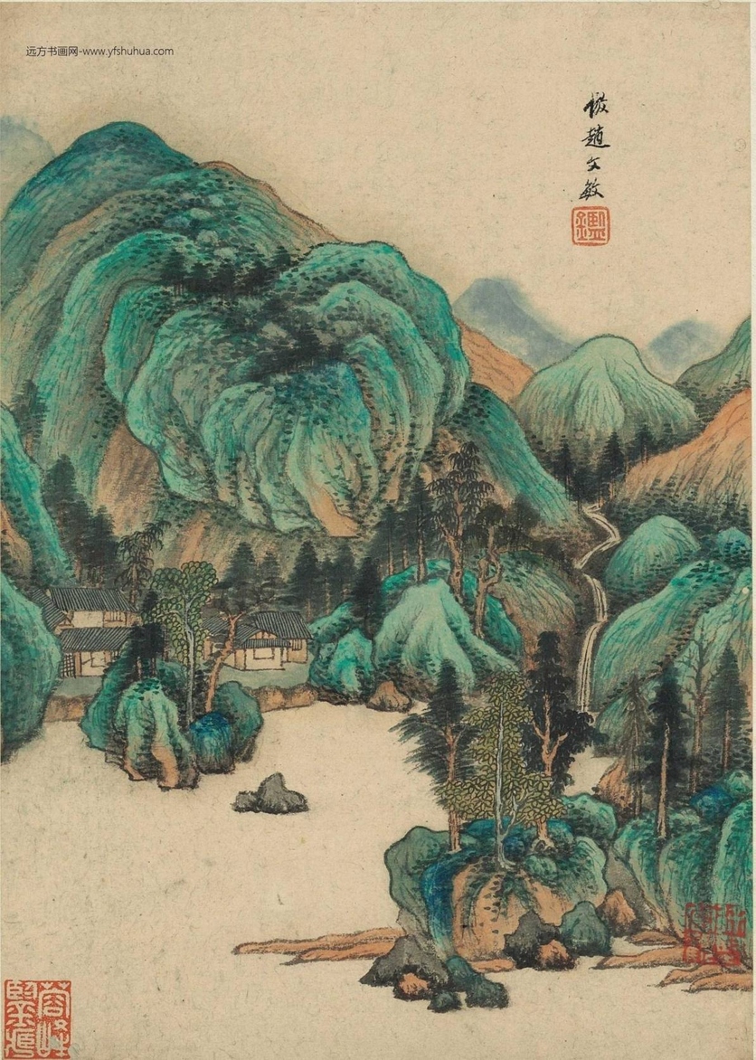 清_王鉴_仿古山水册二_8