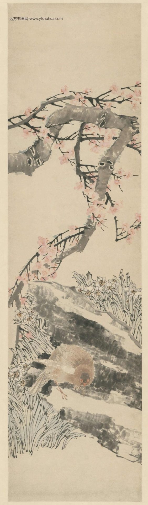 清-任薰花鸟屏-新00056812-1-4