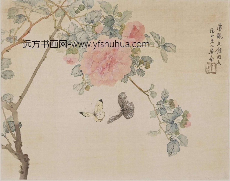 清_居廉_花卉草虫四屏 _3