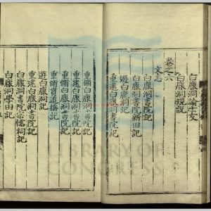 00125-白鹿洞書院新志_明李夢陽撰_明嘉靖間刻本。1522-15661