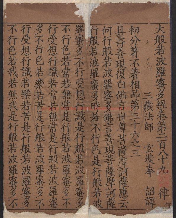 01563-大般若波羅蜜多經_(唐)釋玄奘譯_元至元間杭州大普寧寺刊大藏經本0