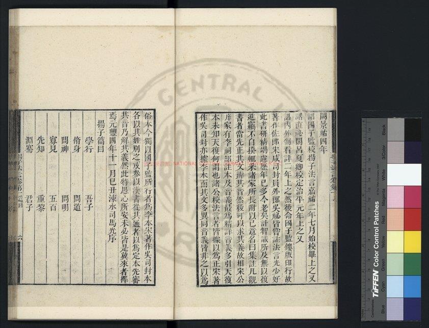 13801-新纂門目五臣音註揚子法言_(漢)揚雄撰_明桐蔭書屋覆吳郡顧氏世德堂六子本1