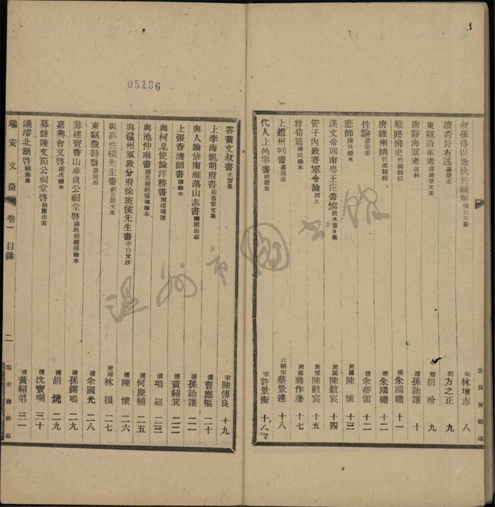 _瑞安縣志詩文徵第五冊__