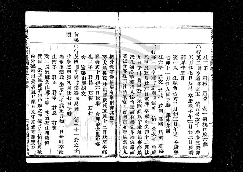 _[浙江樂清]重修梅溪金氏宗譜十三卷（第九冊卷六）__