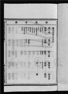 _[浙江永嘉]潁川郡白泉陳氏宗譜（第一冊）__