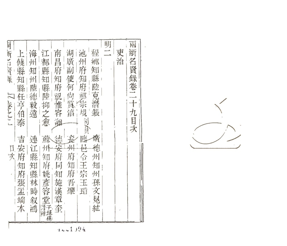 -兩浙名賢錄六十二卷-第二十九册__