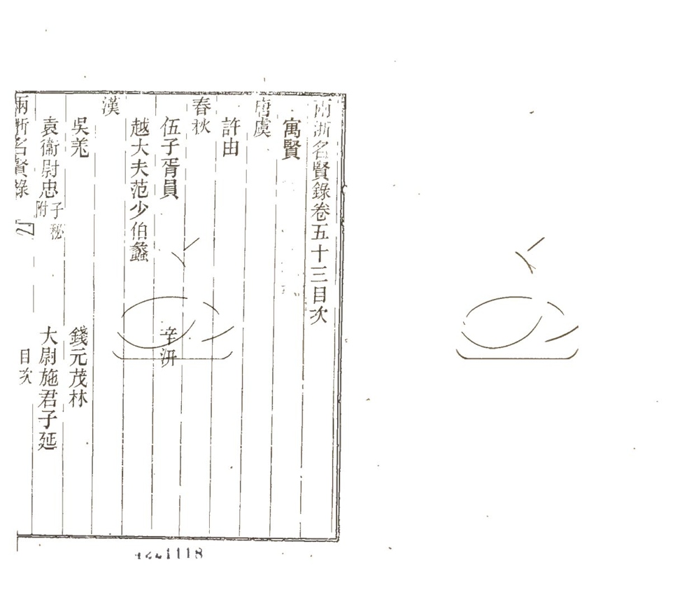 -兩浙名賢錄六十二卷-第五十三册__