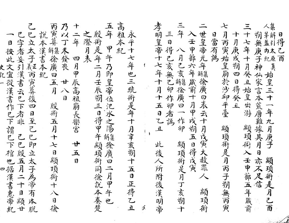 _二十四史月日考存史记、汉书、后汉书、续汉书、三国志、晋书月日考二十五卷__