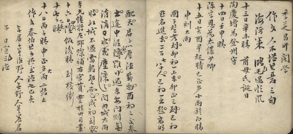 _京华日识一卷_醉六室日记不分卷道光十七年、二十二年、二十八年__