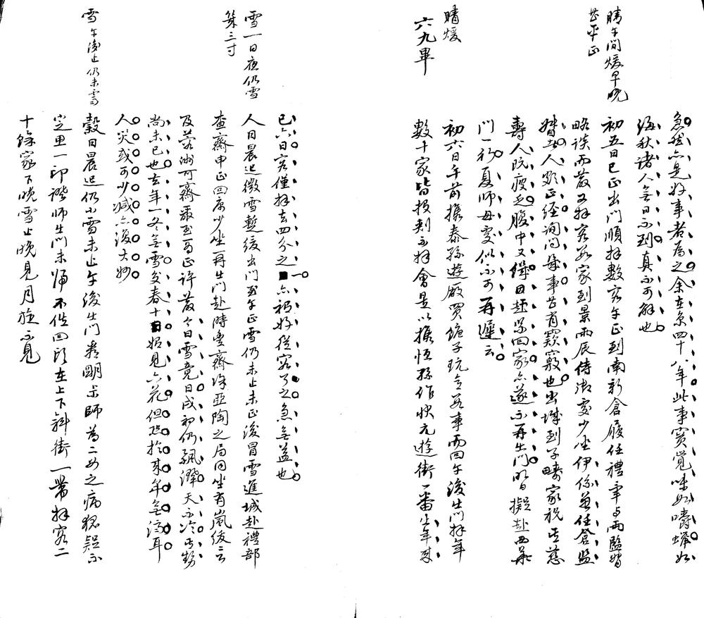 _何兆瀛日记，同治三至四年、光绪元年、三至六年、光绪八至十六年附淛闱约言一卷__