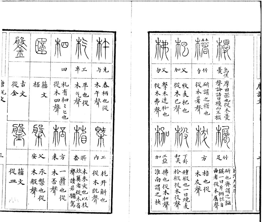 _唐写本说文解字木部笺异一卷__