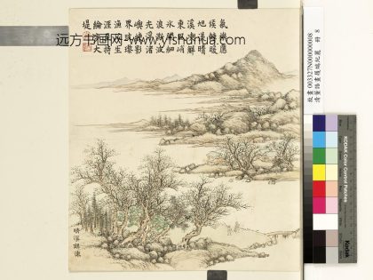 清董诰画履端纪丽-册-晴溪解冻