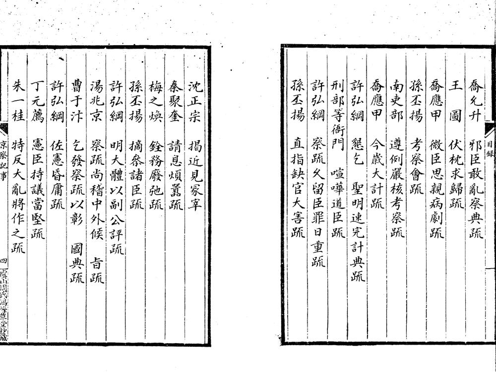 _万历辛亥京察纪事始末八卷__