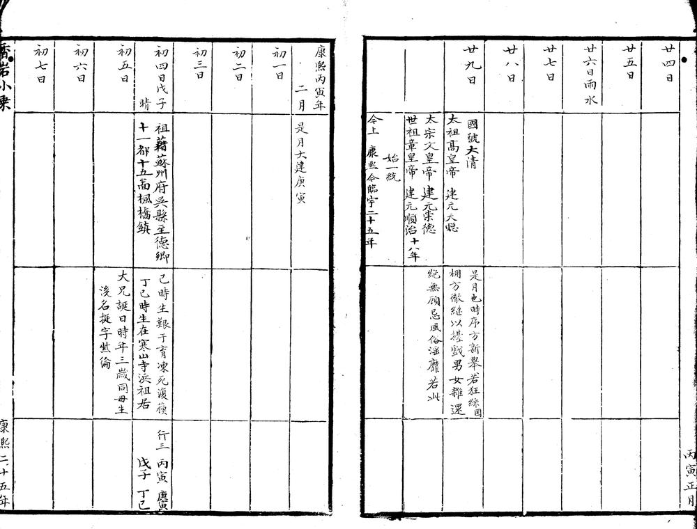 香岩小乘不分卷 高门马太安人年谱一卷