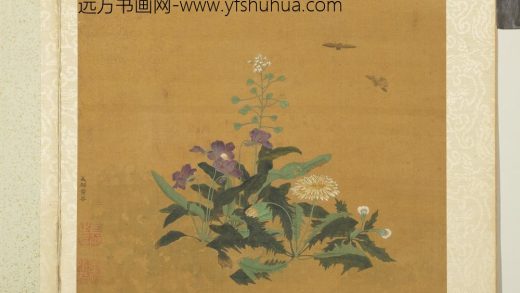 __五代后蜀黄筌长春花鸟.册.荠菜蒲公英故画__KANPAC