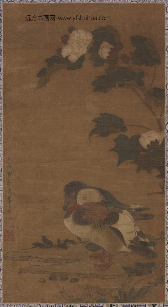 元钱选芙蓉鸳鸯图轴元钱选芙蓉鸳鸯图轴