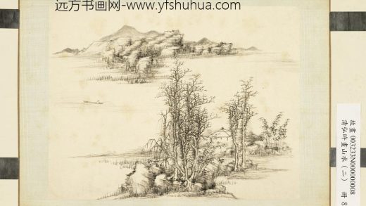 清弘旿画山水（二）册_秋江独钓