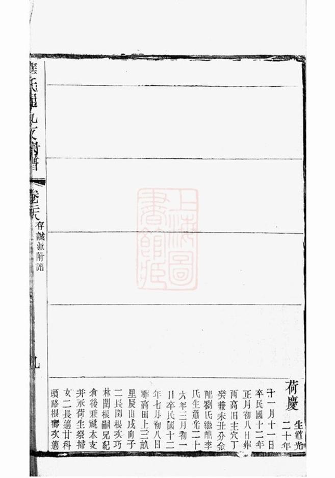 _錫山華氏通九支宗譜 part __