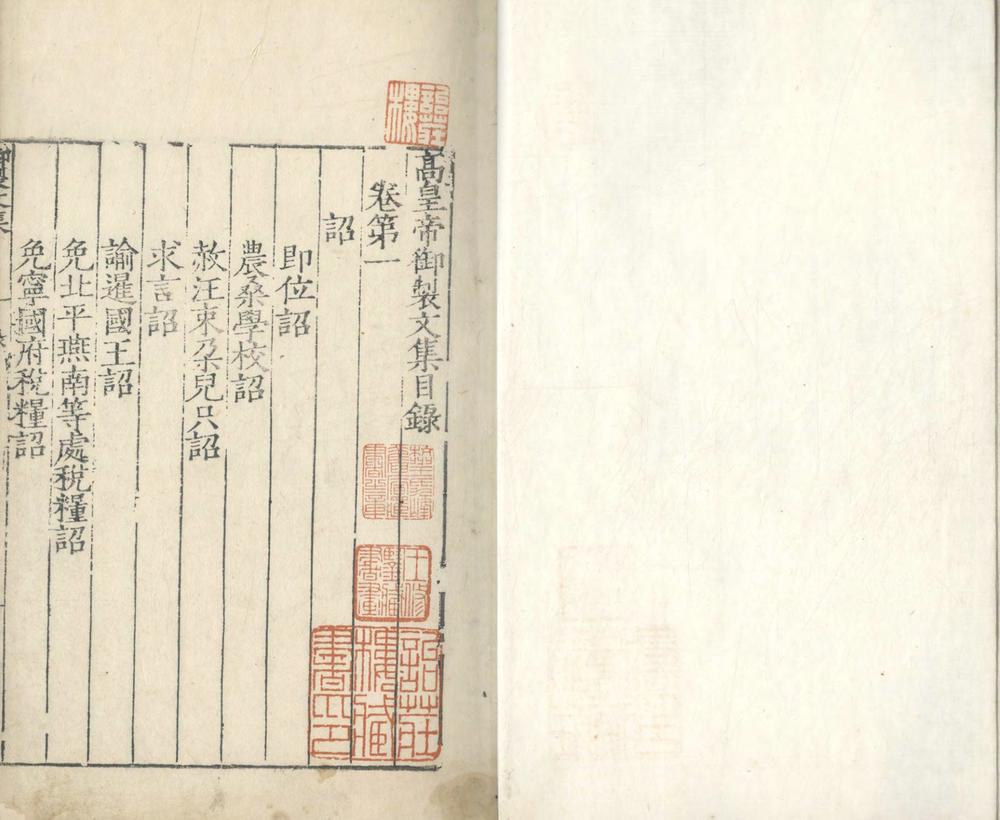 高皇帝御制文集二十卷