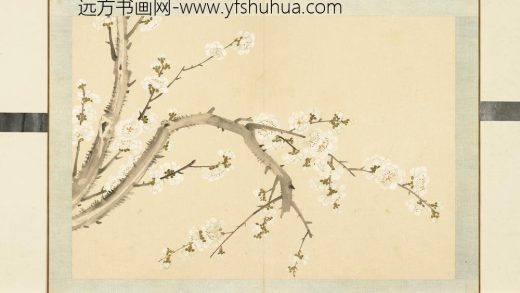 清钱维城花卉册（一）册画梅之五.jpg