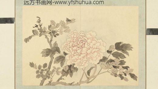 清钱维城花卉册（四）册画牡丹之四.jpg