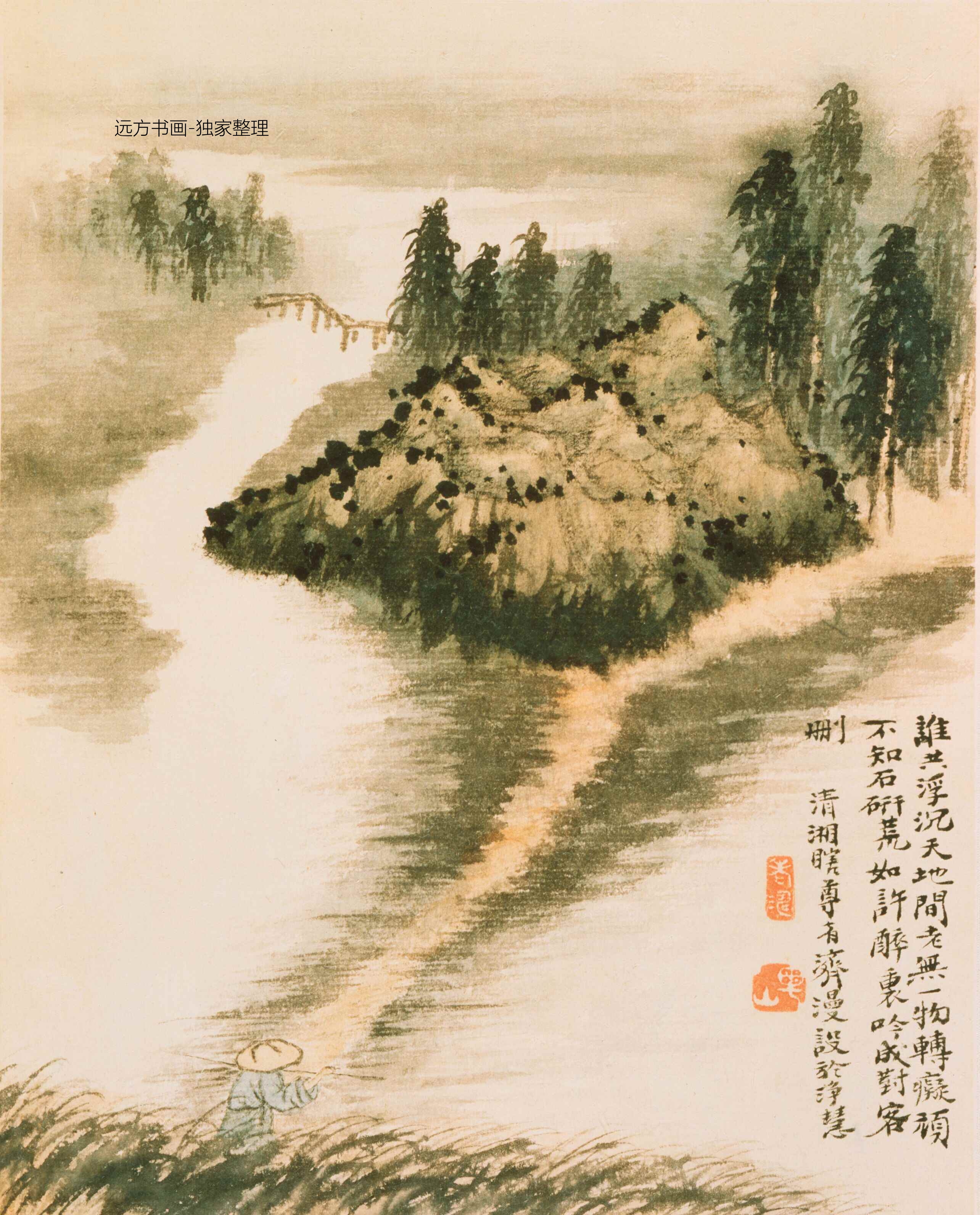 清朝代【石涛】《山水册纸本8帧（8开）》TIF高清大图中国画古画素材下载