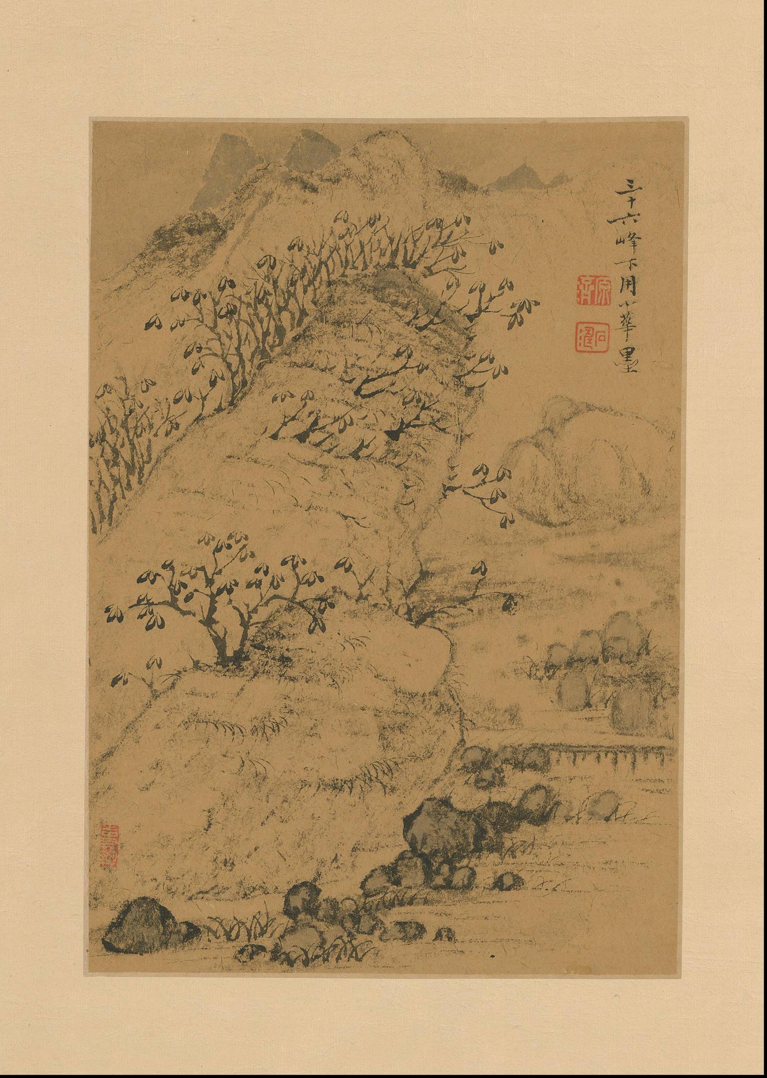 清朝代【石涛】《山水图册（10开）》TIF高清大图中国画古画素材下载