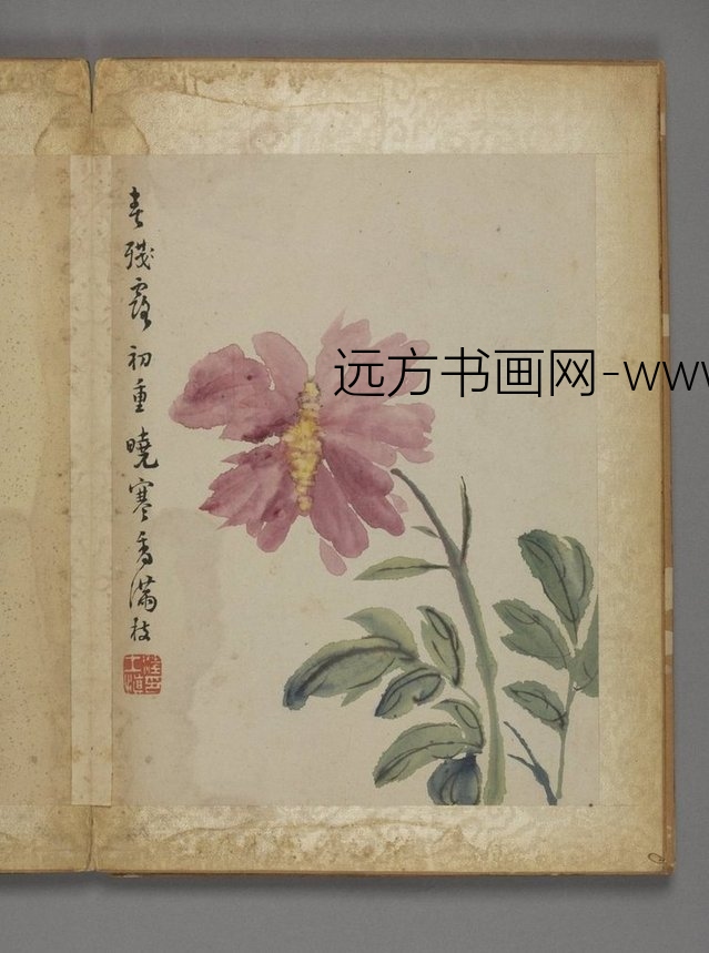 清朝代【汪士慎】《花卉册（12开）》故宫博物院TIF高清大图中国画古画素材下载